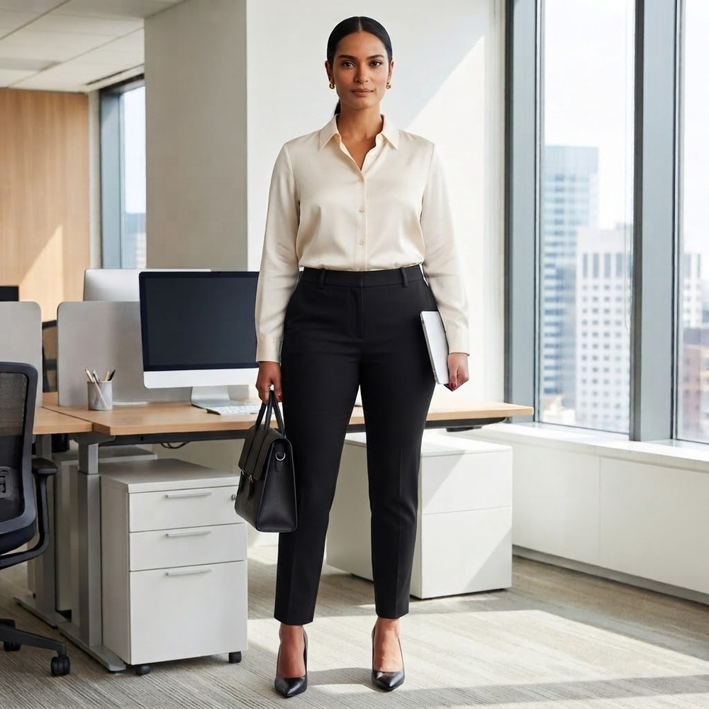 J.Crew Black Minnie Pant Trousers Essential Workwear | Size 12